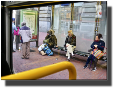 The busss stop at Market street across from Blomingdales DSC02531.jpg