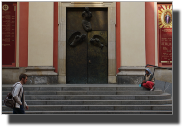 Entrance to Shrine of Our Lady of Grace - Sanktuarium Matki BozejLaskawej